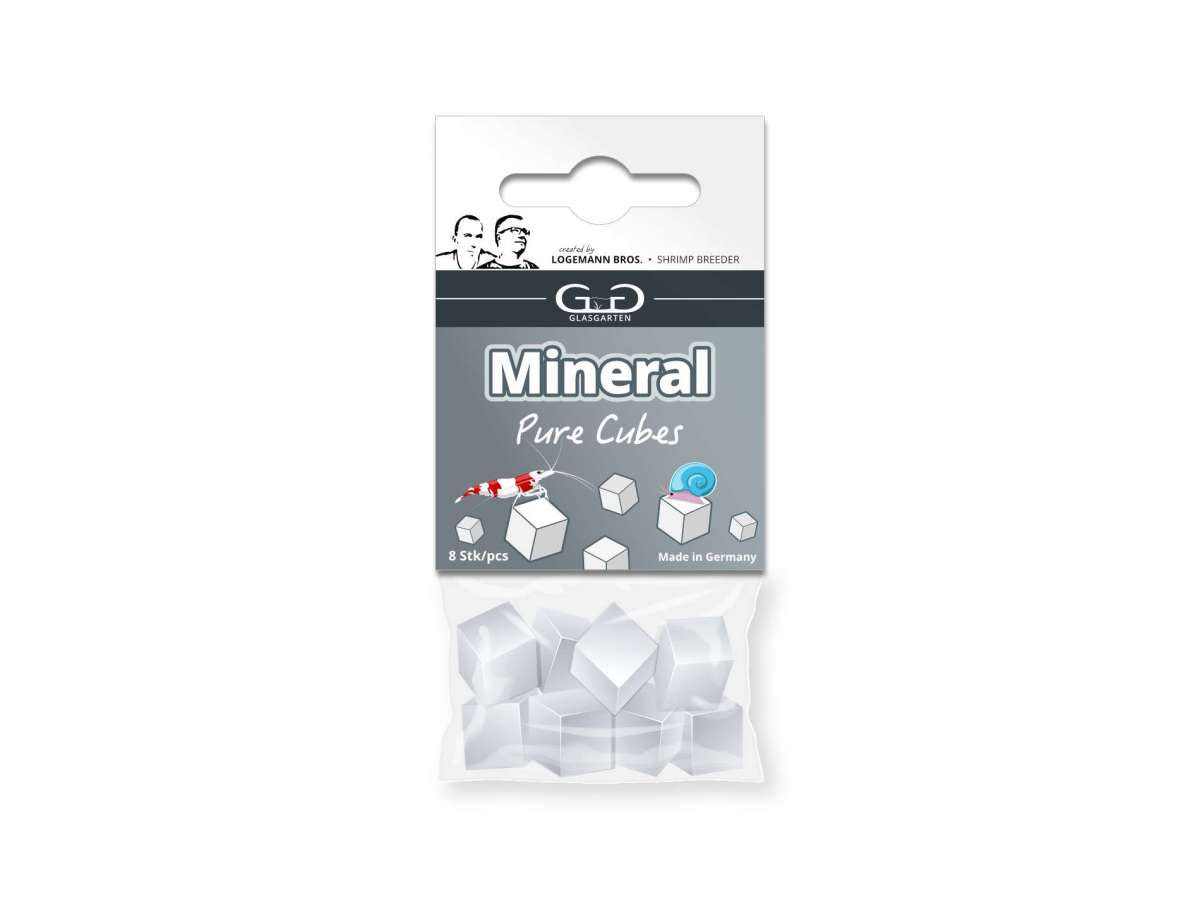 glasgarten mineral pure cubes aquarium garnelenfutter shrimp feed 8 stk pcs